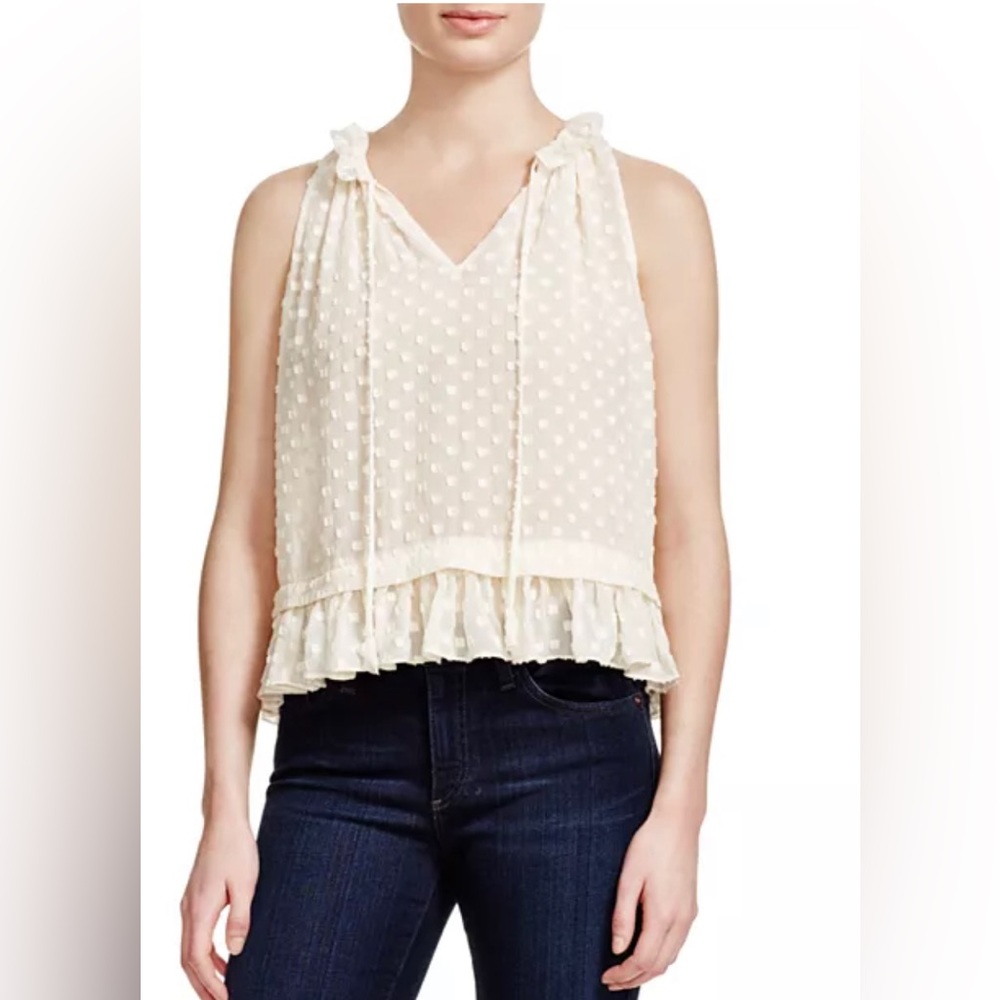 Rebecca Taylor Sleeveless Box Clip Top 6